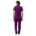 thumbnail image 4 of Adar Uniformes Ensemble de Sarrau Amélioré à Encolure en V pour Femmes, Aubergine, TP, 4 of 6