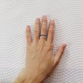 thumbnail image 4 of Miangastore Rings Black Titanium Steel 1Pcs Size 6 2.05x0.65x0.31Inches, 4 of 9