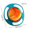 thumbnail image 2 of Baby Gyro Bowl 360 Degree Rotation Spill Resistant Kids Feeding Dish Bowl, 2 of 6