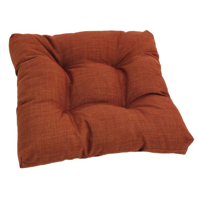 Coussin de Chaise de Salle à Manger Capitonné en Polyester Filé Carré de 19 Po