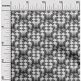 thumbnail image 2 of oneOone Silk Tabby Gray Fabric Geometrical Fabric For Sewing Printed Craft Fabric By The Yard 42 Inch Wide, 2 of 4