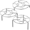 thumbnail image 1 of Set of 3, Stainless Steel Trivet Rack Stand, SourceTon 3 Sizes Heavy Duty Pressure Cooker Steam Rack, Steaming Rack, Pot Pan Cooking Stand- 1.2 Inch, 2 Inch, 2.8 Inch, 1 of 9