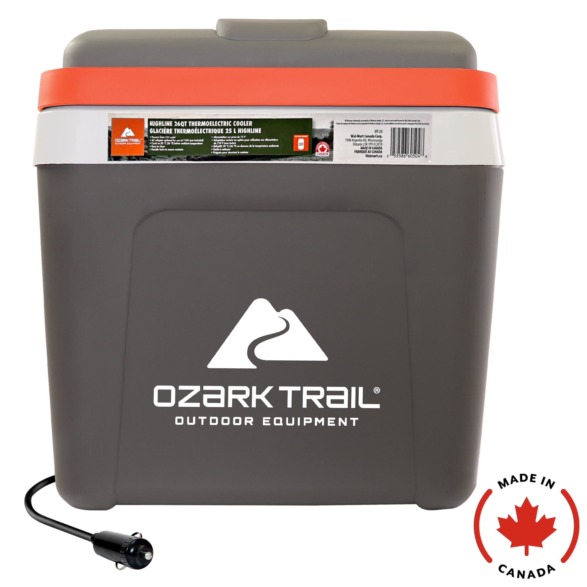 Ozark Trail 26 Quart Electric Cooler Portable Travel chest Cooler