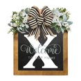 thumbnail image 1 of Last Name Front Door Wreath Front Door Porch Decoration for for Home Blessings Spring Parties, 1 of 2