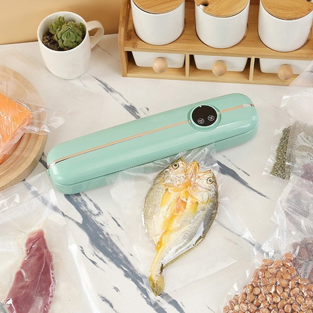 Dvkptbk Vacuum Sealer Machine Vacuum Sealer, Food Protector Vacuum Sealer Machine, Automatic Food Vacuum Sealer for Food Preservation Sealing Packing System, for Fresh Food and Food Storage