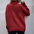 thumbnail image 4 of Dvkptbk Chandails pour Femmes Mode d'Automne Femmes Décontracté Confortable Chandail à Manches Longues à Col Roulé Vêtements en Liquidation, 4 of 7