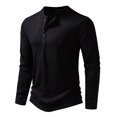 thumbnail image 2 of T-Shirt à Manches Longues pour Hommes Hommes Décontracté Uni Chandail à Manches Longues Col Rond T-Shirt Hauts Blouse T-Shirts pour Hommes Mode Into the Am T-Shirts pour Hommes T-Shirt à Manches Longues, 2 of 8