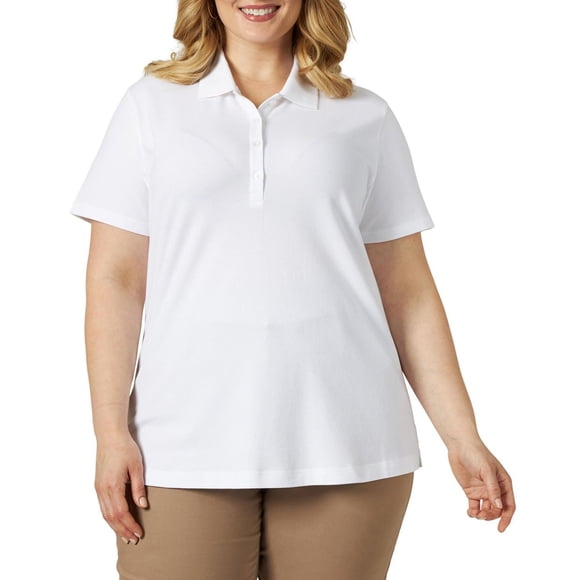 Lee Riders Women's Plus Polo Manches Courtes
