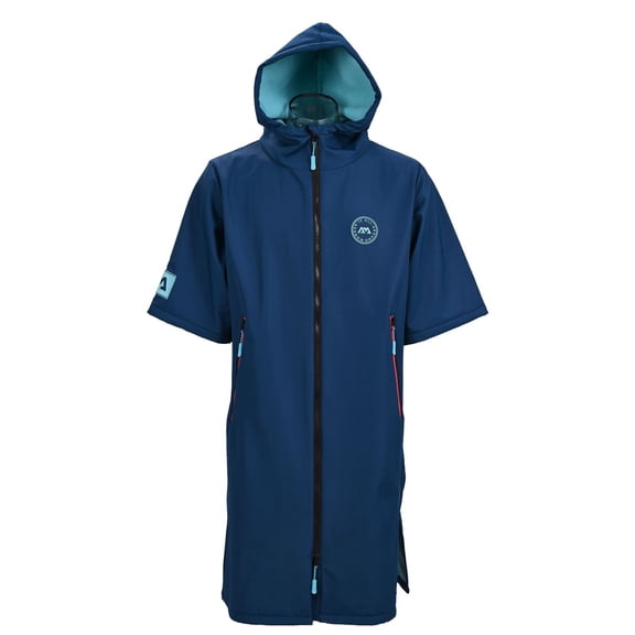 Aqua Marina Water Repellent Thermal Poncho for Adults, Large – Navy