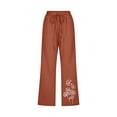 thumbnail image 4 of Pantalons Larges pour Femmes Mode Pantalons Décontractés Imprimés Élastiques Amples Pantalons Droits Larges avec Poche Pantalons Larges pour Femmes Pantalons Droits pour Femmes, 4 of 5