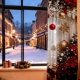 thumbnail image 4 of TIELUTT Rideaux Imprimés pour les Fêtes 2 Pcs de Rideaux Plats 2D Imprimés Rouges avec Paire de Rideaux Rideaux Épais pour l'Hiver Rideaux Étroits pour Fenêtres Latérales Rideau de Douche Rideau de Douche Extra Grand, 4 of 6
