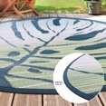 thumbnail image 2 of Tapis d'extérieur rond Dalecroft Leaf, 6 pi x 6 pi, polyoléfine tissée, 2 of 6