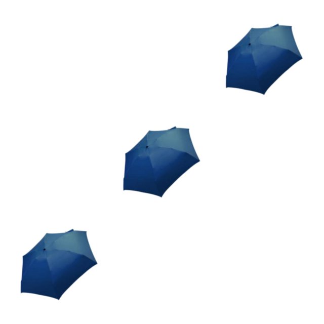 Maytalsory Lightweight And Portable Umbrella For Sun And Rain Protection On Go Folding Sun Umbrellas Rainproof Umbrellas Rotating navy blue 3Set
