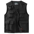 thumbnail image 1 of LOVZFMLL Jackets for Men's Work Clothes Jacket Solid Color Stand Collar Multiple Pockets Outdoor Sports Photography Coat, 1 of 2