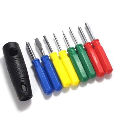 Yeacher 9-In-1 Precision Magnetic Screwdriver Set Include Phillips Slotted with Multifunction Wrench Handle Electronic Device Maintenance Repair Tool Type1