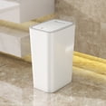 thumbnail image 3 of Bathroom Trash Can Trash Can for Bathroom Trash Can with Lid Garbage Can with Press Lid Plastic Wastebasket with Popup Lid for Toilet Office Bedroom Trashcan Trash Can with Lid, 3 of 5