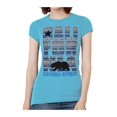 thumbnail image 1 of Womens California Republic Blue Tribal Pattern Black T-Shirt - Turquoise - Large, 1 of 1