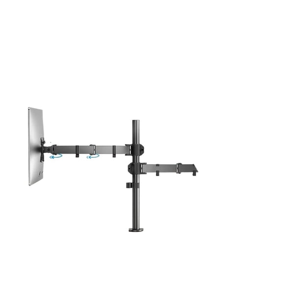 Dual Monitor Stand, Holds Screen to 27inch, Monitor Stand Adjustable Height, Tilt, Swivel, Rotation ,Adjustable