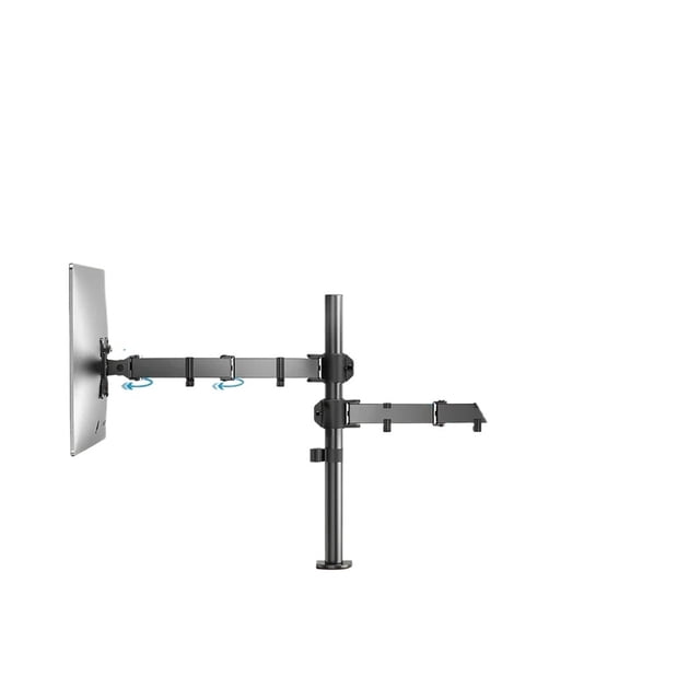 Dual Monitor Stand, Holds Screen to 27inch, Monitor Stand Adjustable Height, Tilt, Swivel, Rotation ,Adjustable