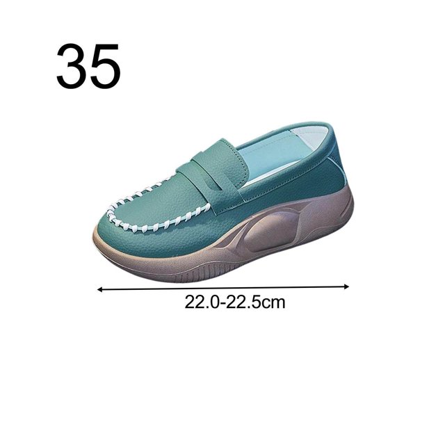 Baohd Chaussures Décontractées pour Femmes Confortables à Enfiler Douces pour Marche Intérieure Extérieure Vert 35