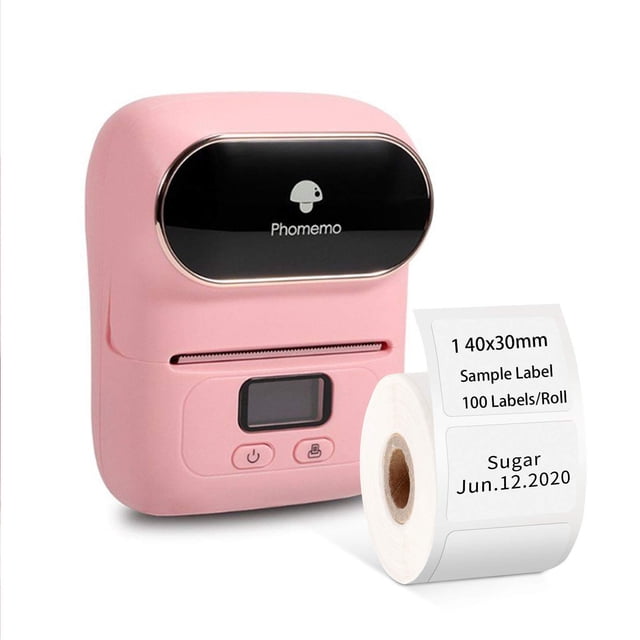 Phomemo-M110 Label Printer- Portable Mini Bluetooth Thermal Label Maker Apply to Labeling, Office, Retail, Compatible with Android & iOS System