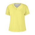 thumbnail image 4 of FAIWAD Womens Summer Tops Short Sleeve V Neck Pullover Shirts Loose Casual Solid Color Basic Tops, 4 of 4