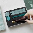 thumbnail image 2 of Wax Seal Stamp Kit Sealing Wax Sticks with Wicks Wax Seal Stamp Silk Ribbons with Gift Box for Envelopes Letter Cards Wedding Invitations Sealing Decoration Crafts Supplies, 2 of 8