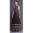 thumbnail image 3 of Bimba Black4 Robe Anarkali Florale pour Femmes Kurti Imprimée Ethnique Indienne Longue Kurta Robe de Soirée Moyen, 3 of 6