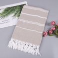 thumbnail image 5 of Serviette de Plage Turque Antiadhésive Motif Rayé Sable pour Adultes Châle de Sauna Extérieur, 5 of 5