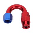 thumbnail image 2 of Aluminum Alloy Red Blue Oil Line End Fitting Adapter for PTFE Fuel Hose, Adjustable, Strong Retention, Integrated Design, 2 of 8