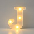 thumbnail image 1 of Vaidha Alphabet LED Letter Lights Light Up White Plastic Letters Standing Hanging A-M &, 1 of 3