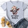 thumbnail image 4 of Women Not today heifer T-Shirt-Light Grey-L, 4 of 7