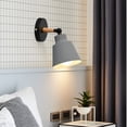 thumbnail image 4 of Lampe pour Chambre, Art Mural pour Chambre 9 Po Lampe Murale Noire Murale Table de Chevet Art en Fer Lampe Murale Simple pour Allée Convient à la Chambre Chevet Allée Bureau (Source de Lumière Non Incluse), 4 of 8