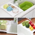 thumbnail image 3 of Kitchen Utility Draining Board Light Weight Space Efficient Water Drain Roll up Rack for Kitchen Drainer for Bathtub Screw on Folding Drying Rack Stainless Kitchen Drying Racks Dish Rag Holder Dish, 3 of 3