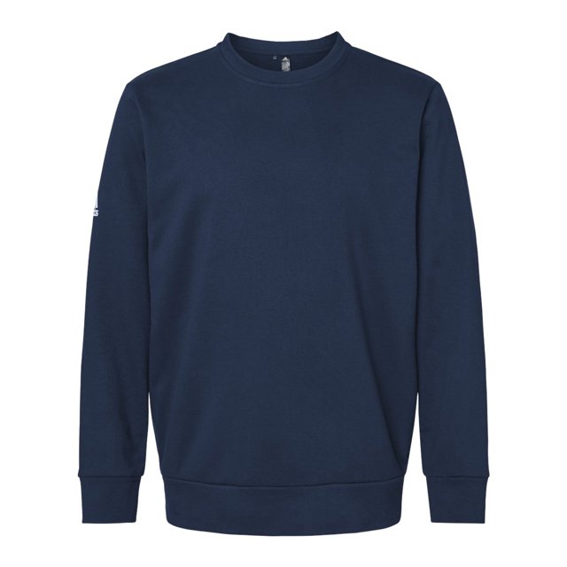 Adidas Mens Fleece Crewneck Sweatshirt, L, Collegiate Navy