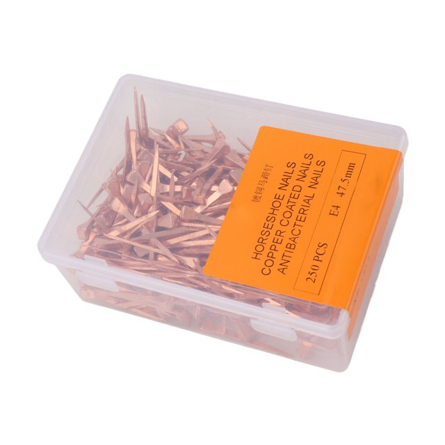 Copper Plated Durable Horseshoe Nails Improve Health Riding Equipment 250Pcs