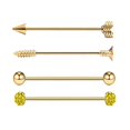 thumbnail image 3 of 4pcs Oreilles Barre Transversale Droite Unisexe -, 3 of 8