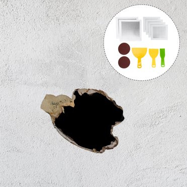 HOOWIFFY 1Set Aluminum Drywall Repair Kit with Self Adhesive Wall Patches for Easy Wall Hole Patch and Smooth Finish