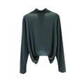 thumbnail image 1 of Yuyuzo Women's Long Sleeve Shirts Turtleneck Basic Solid Color Slim Fitted Base Layer Undershirts, 1 of 3