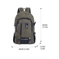 thumbnail image 3 of Vaidha Canvas Bag Casual Men's Backpack Men's Backpack Computer Backpack Student Leisure Backpack Travel Bag, 3 of 4