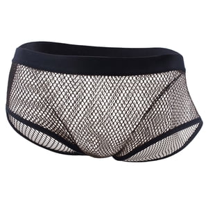 Ediodpoh Triangle Pants Nouveauté Sexy Sous-vêtements Ice Silk Transparent Front Open Hole Back Open Crotch Lifting Strings Sous-Vêtements pour hommes Noir One Size pour homme