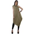 thumbnail image 3 of Moomaya Robe Kurti Sans Manches à une Épaule Imprimée pour Femmes, Vêtement de Créateur Boho pour Fête, 3 of 7