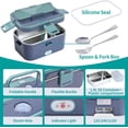 thumbnail image 4 of Portable Microwave Alternative, Electric Lunch Box For Car Home Office, 80W Faster Heating Food Warmer With Leak Proof Design, Safe Material Easy Clean Detachable Stainless Steel, 4 of 7