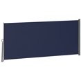 thumbnail image 1 of Outsunny 118" x 63" Retractable Side Awning Folding Privacy Screen Blue, 1 of 10