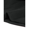 thumbnail image 4 of INSPIRE CHIC Women's Elegant Lapel Button Blazer Long Sleeve Ruffle Hem Work Wool Short Coat Black XL, 4 of 6