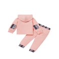 thumbnail image 2 of Baby Boys 2PCS Pants Sets Long Sleeve Round Neck Sweatshirt Tops Solid Color Pants Sets, 2 of 6