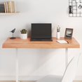 thumbnail image 1 of vidaXL Table Top Light Brown 100x60x(2-6) cm Treated Solid Wood Oak, 1 of 5