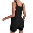 thumbnail image 4 of Kcodviy Short Rompers for Women Tight Romper Summer Casual Button Rompers Romper Overalls Jumpsuit Shorts Button Yoga Jumpsuit Rompers, 4 of 5