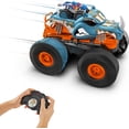 thumbnail image 4 of Hot Wheels Monster Trucks HW Transforming Rhinomite RC in 1:12 Scale with 1:64 Scale Toy Truck, 4 of 7