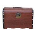 thumbnail image 1 of jifeng Piggy Bank Decor Memory Hobby Preservation Keepsakes Box Wood Treasure Chest Black, 1 of 9